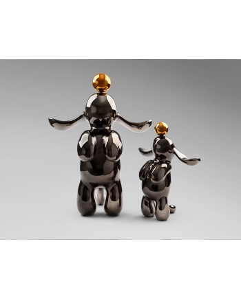 CONEJO- FIGURA PEQUEÑA-GRIS/NARANJA